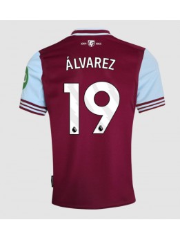 West Ham United Edson Alvarez #19 Replika Hemmakläder 2024-25 Kortärmad